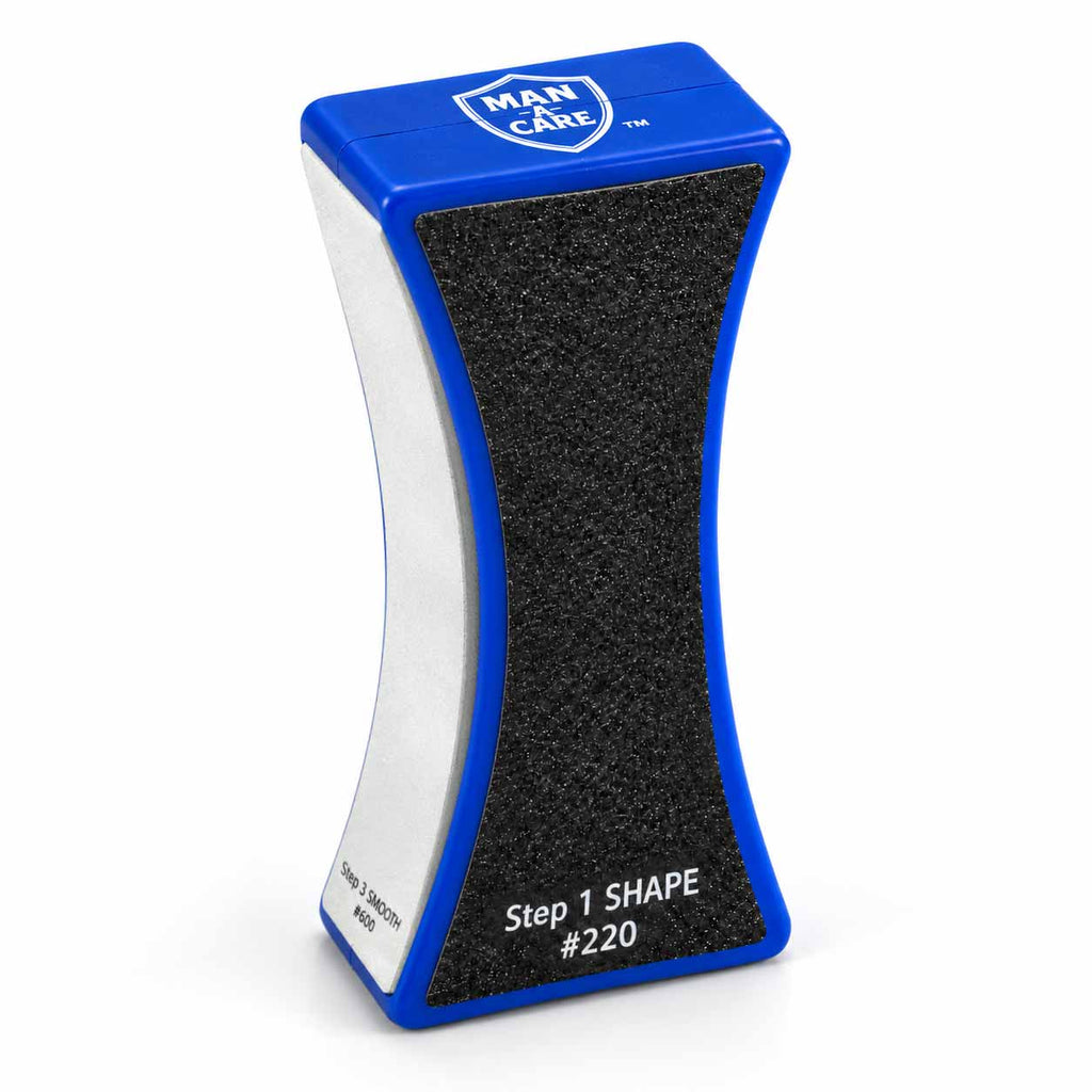 ARC reusable four-step men’s nail buffer front view