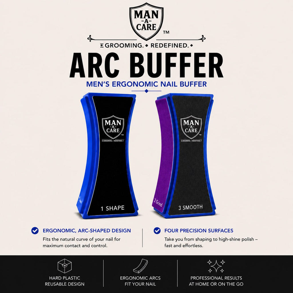 Manacare Arc Reusable Buffer ergonomic nail buffer product benefits